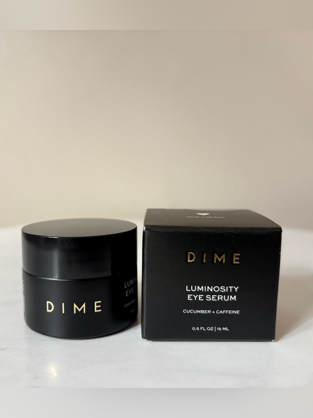 Dime Beauty Luminosity Eye Serum 15 ml .5 oz Full Size NIB Sealed